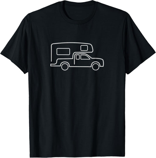 Truck Camper RV T-Shirt - T-Shirt | Black