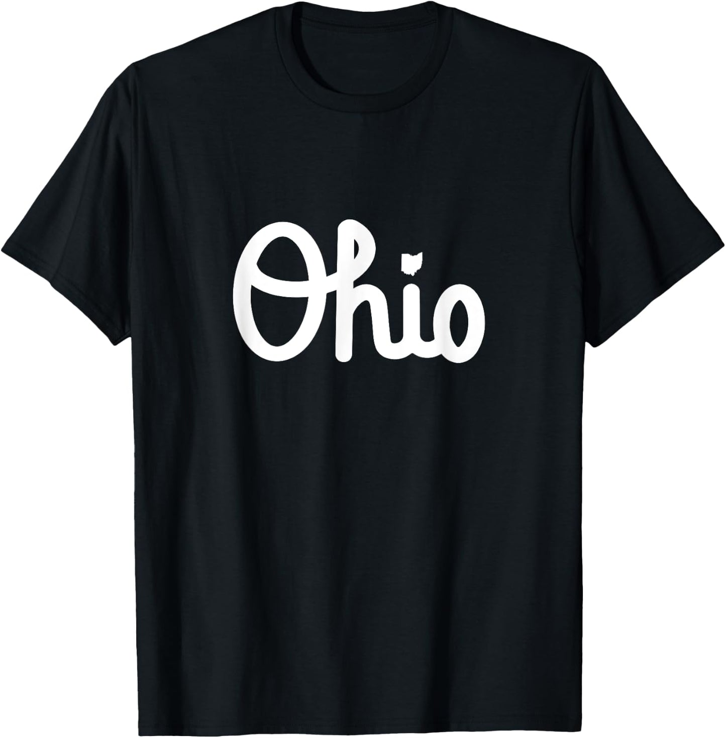 Vintage Script Ohio Dots the I T-Shirt - T-Shirt | Black