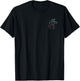 Ombre Tribal Minimalist Geometric Crystal Wolf T-Shirt - T-Shirt | Black