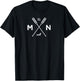 Minnesota State Awesome MN Nice Adventure 1858 Loon T-Shirt - T-Shirt | Black