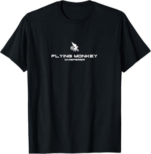 Funny Flying Monkey Shirt Winged Monkey Whisperer T-Shirt - T-Shirt | Black