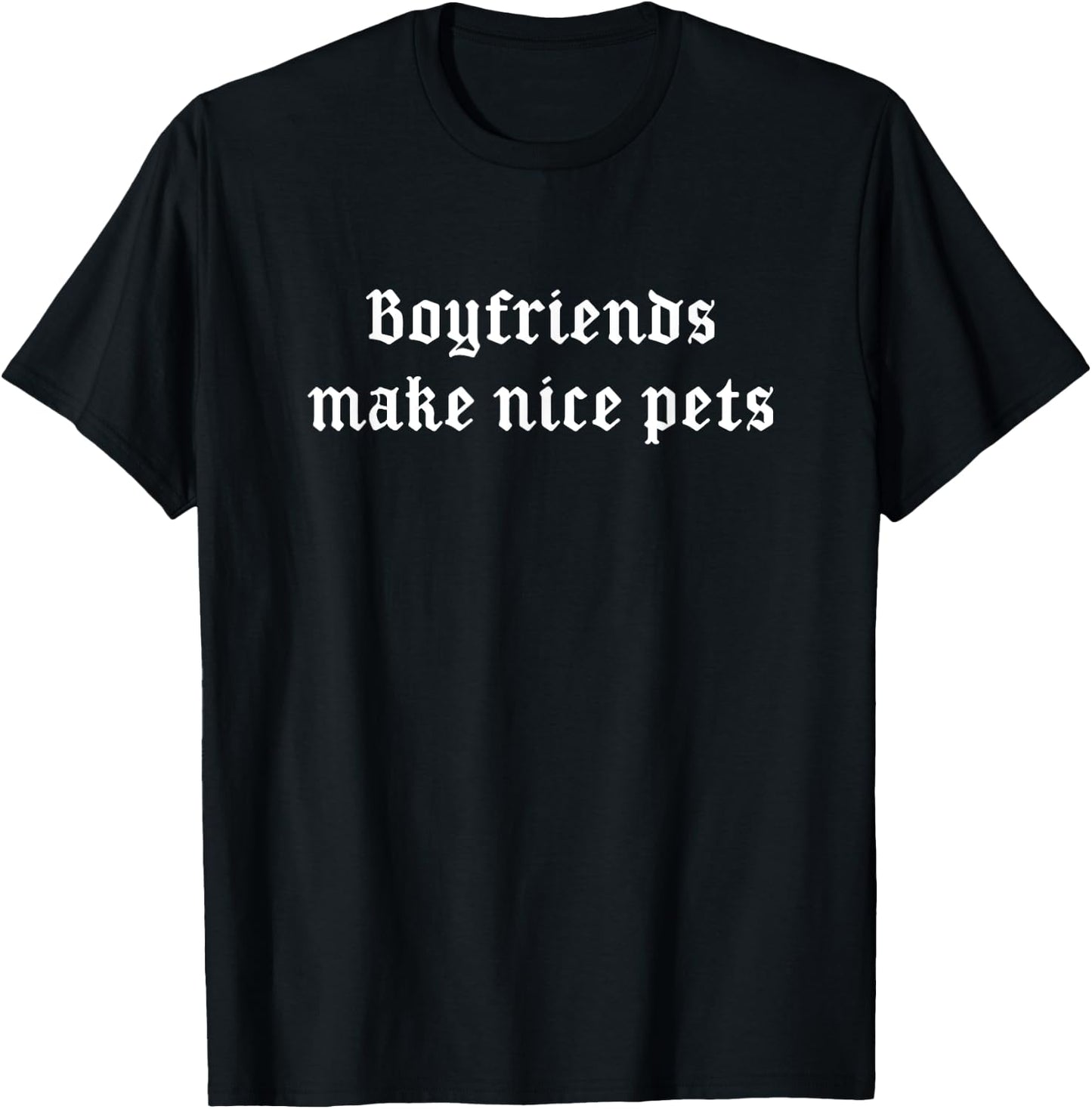 Last Gasp Graphics Boyfriends Make Nice Pets Punk Goth T-Shirt - T-Shirt | Black