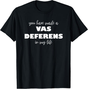 Vas Deferens Gag Gift Urologist Doctor Med Student Nurse T-Shirt - T-Shirt | Black