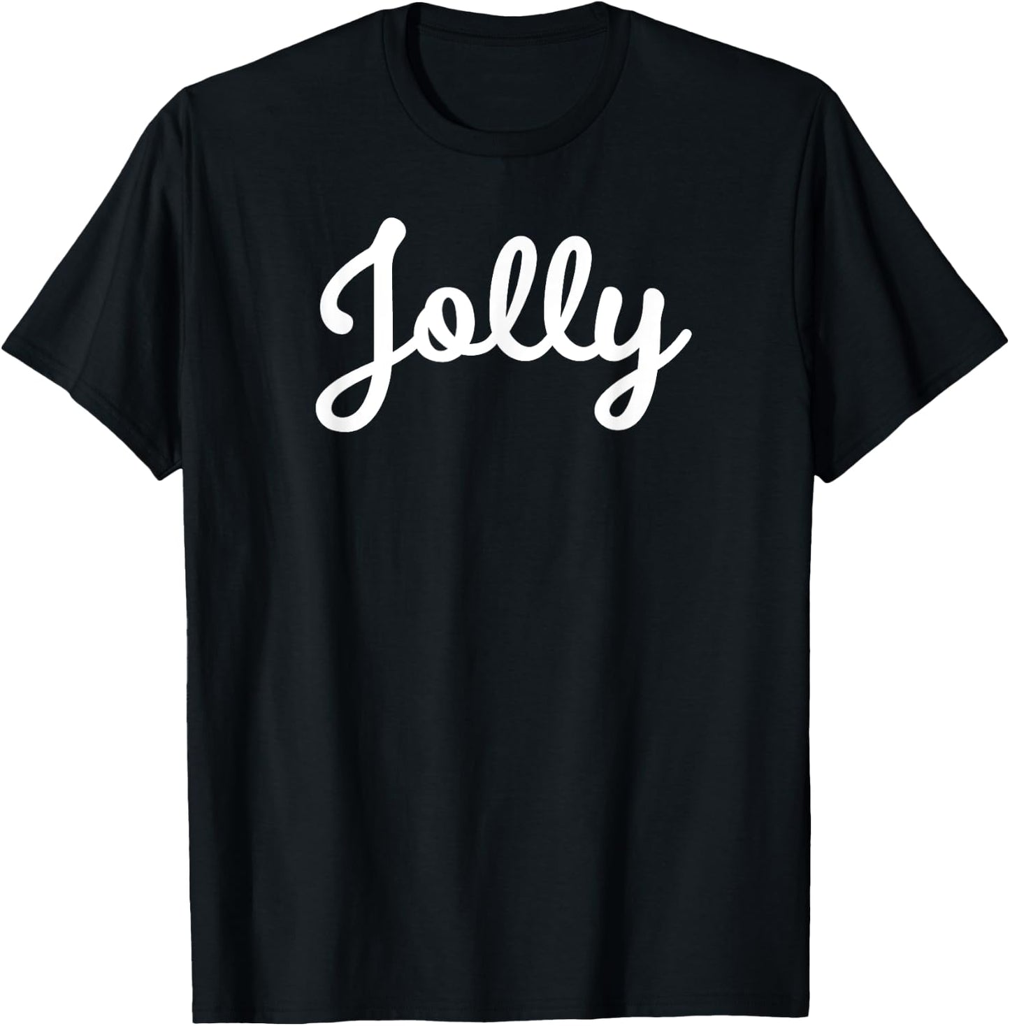 Cute Couples Matching Christmas: Jolly T-Shirt - T-Shirt | Black