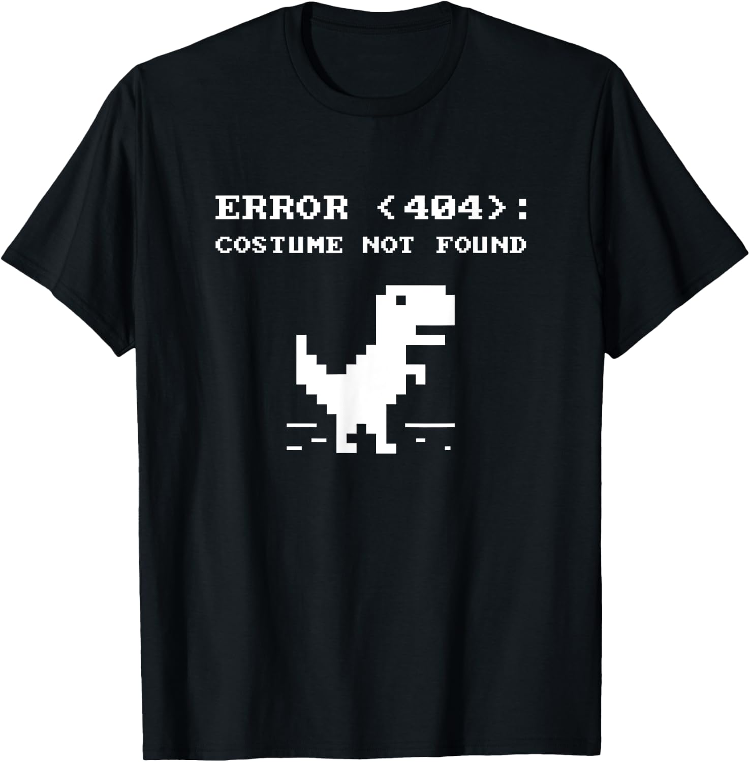 404 Error Costume Not Found Shirt Funny Halloween Internet T-Shirt - T-Shirt | Black