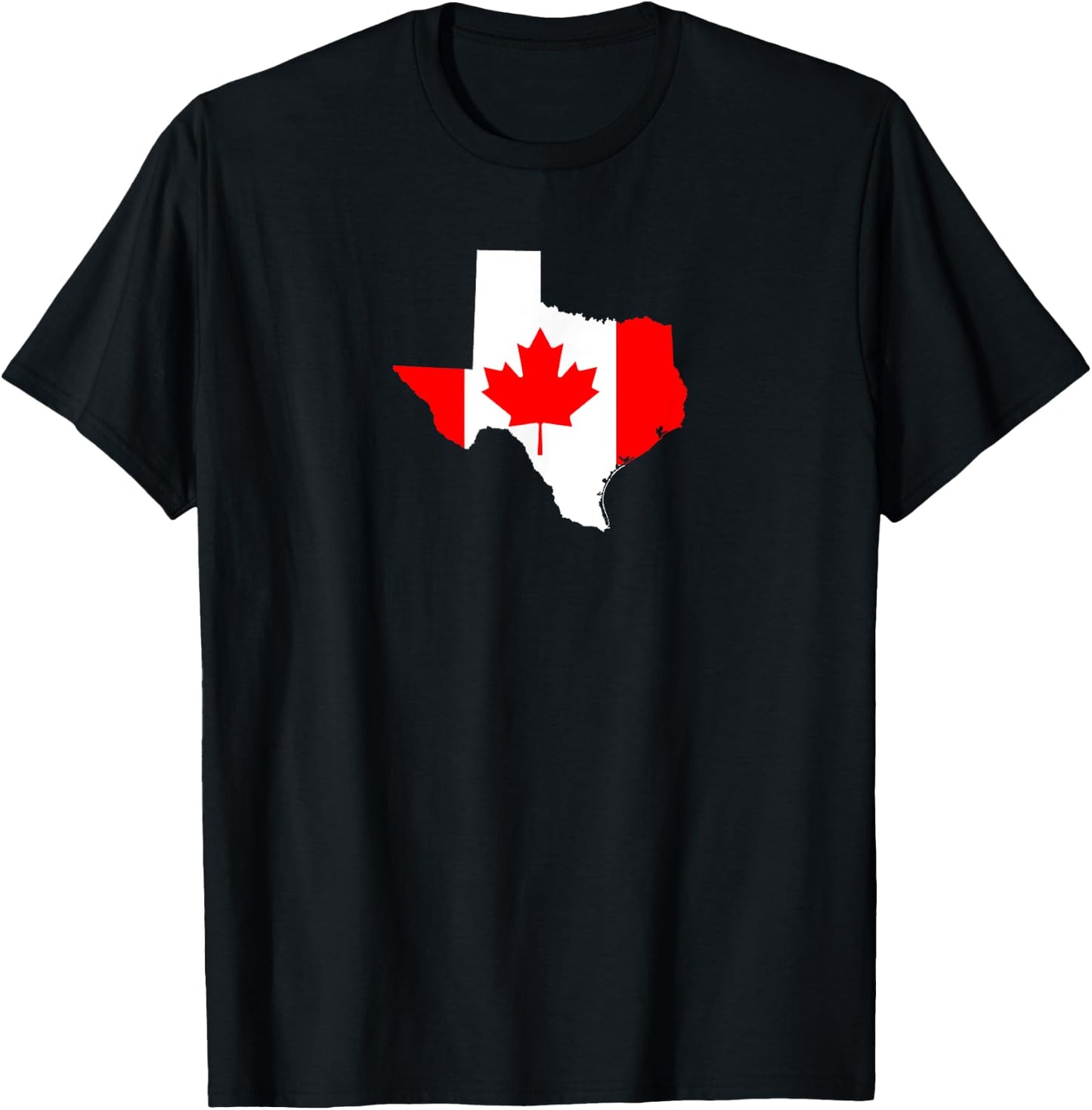 Texas Canada Pride - Texan Canadian Heritage shirt T-Shirt - T-Shirt | Black