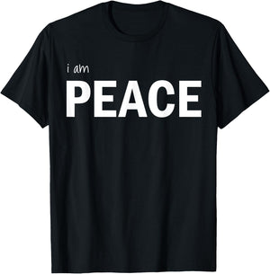 How to Meditate I am Peace Mindfulness Gift Yoga T-Shirt - T-Shirt | Black