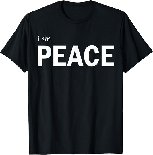 How to Meditate I am Peace Mindfulness Gift Yoga T-Shirt - T-Shirt | Black