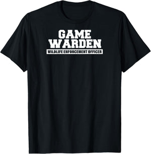 Wildlife Enforcement Officer Agent Uniform T-Shirt - T-Shirt | Black