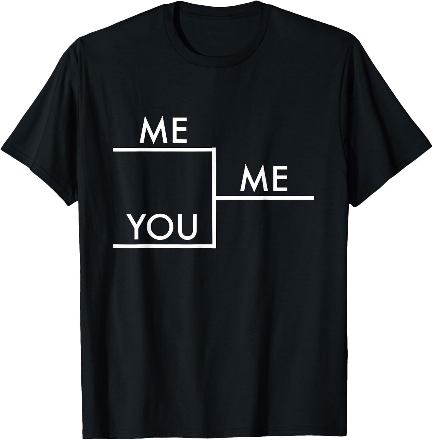 Me Vs. You I Win Funny I'm Better Than You Joke Deluxe T-Shirt - T-Shirt | Black