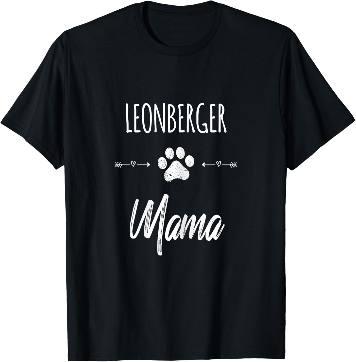 Cute Dog Mom Mama Leonberger Love Pet Puppy Gift Women Kids T-Shirt - T-Shirt | Black