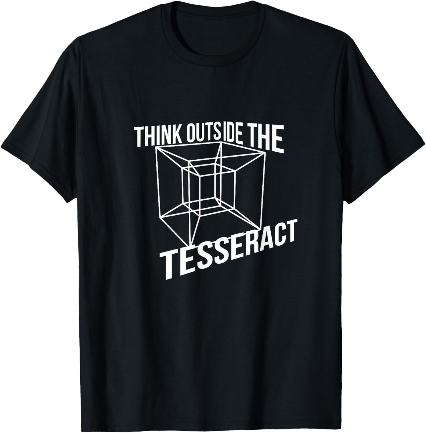 Think Outside The Tesseract Box Novelty T-Shirt - T-Shirt | Black