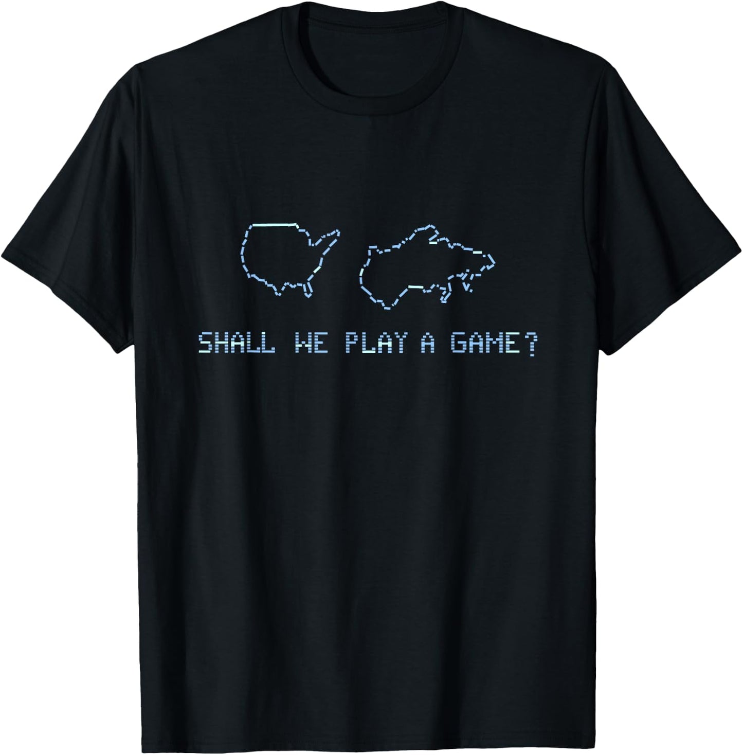 Shall We Play A Game? Wargames Gaming T-Shirt - T-Shirt | Black