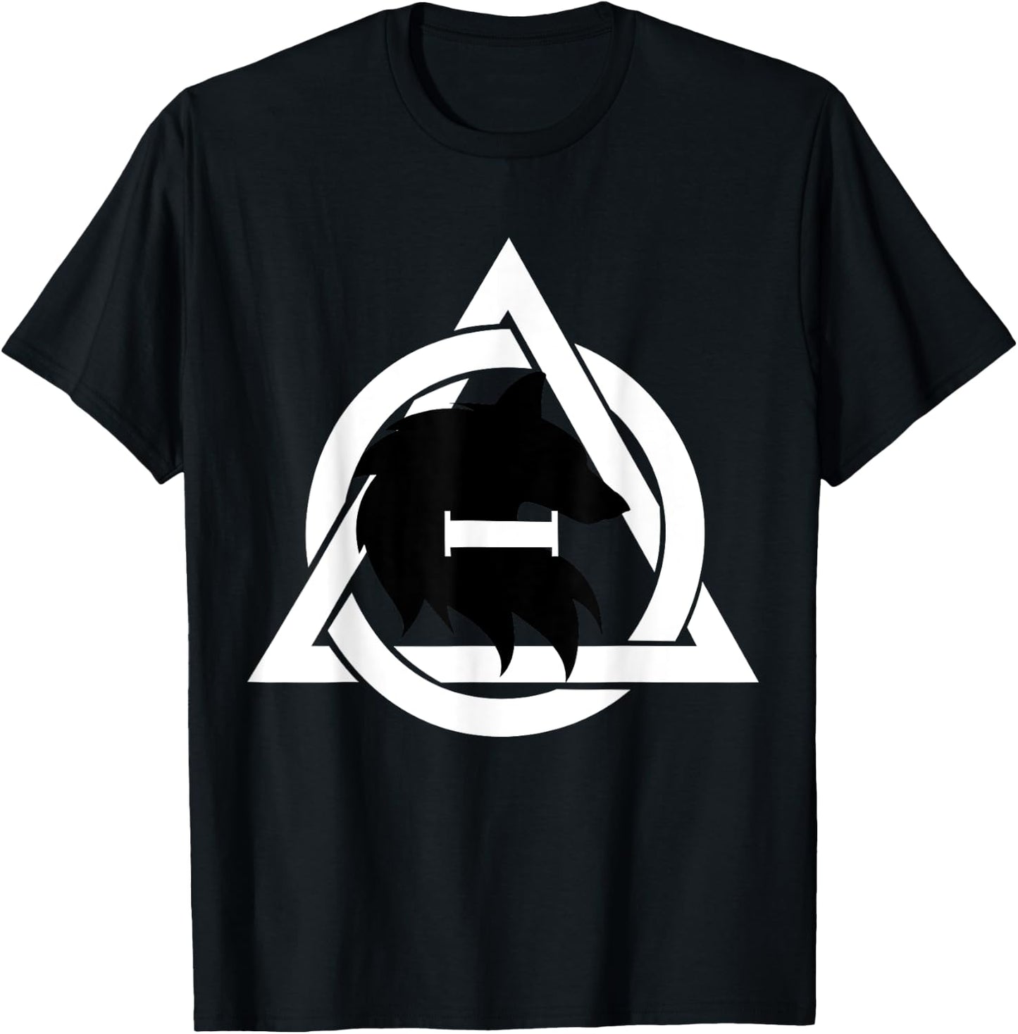 Therian Theta Delta Wolf Dog T-Shirt - T-Shirt | Black