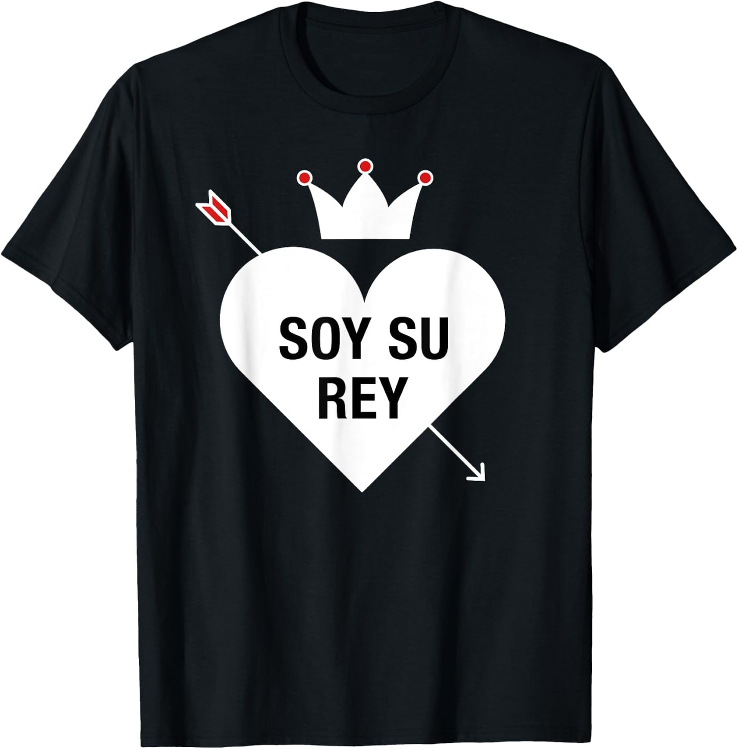 Para Parejas San Valentin Su Soy Rey Shirt T-Shirt - T-Shirt | Black