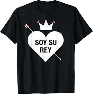 Para Parejas San Valentin Su Soy Rey Shirt T-Shirt - T-Shirt | Black
