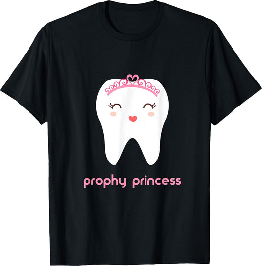 Prophy Princess Dental Hygienists Dental School Gifts T-Shirt - T-Shirt | Black