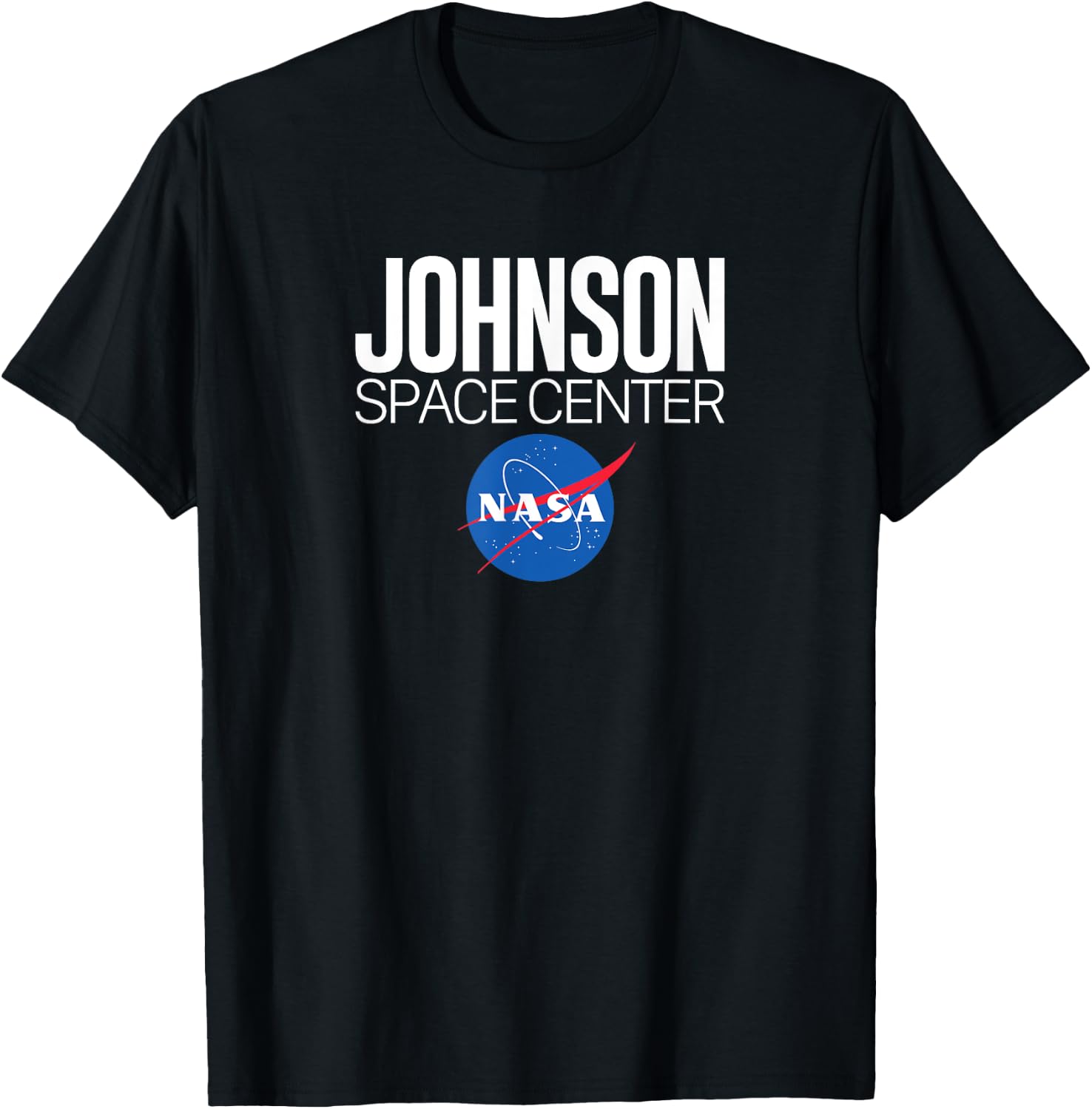 Johnson Space Center Houston 2 - NASA Space T-Shirt - T-Shirt | Black