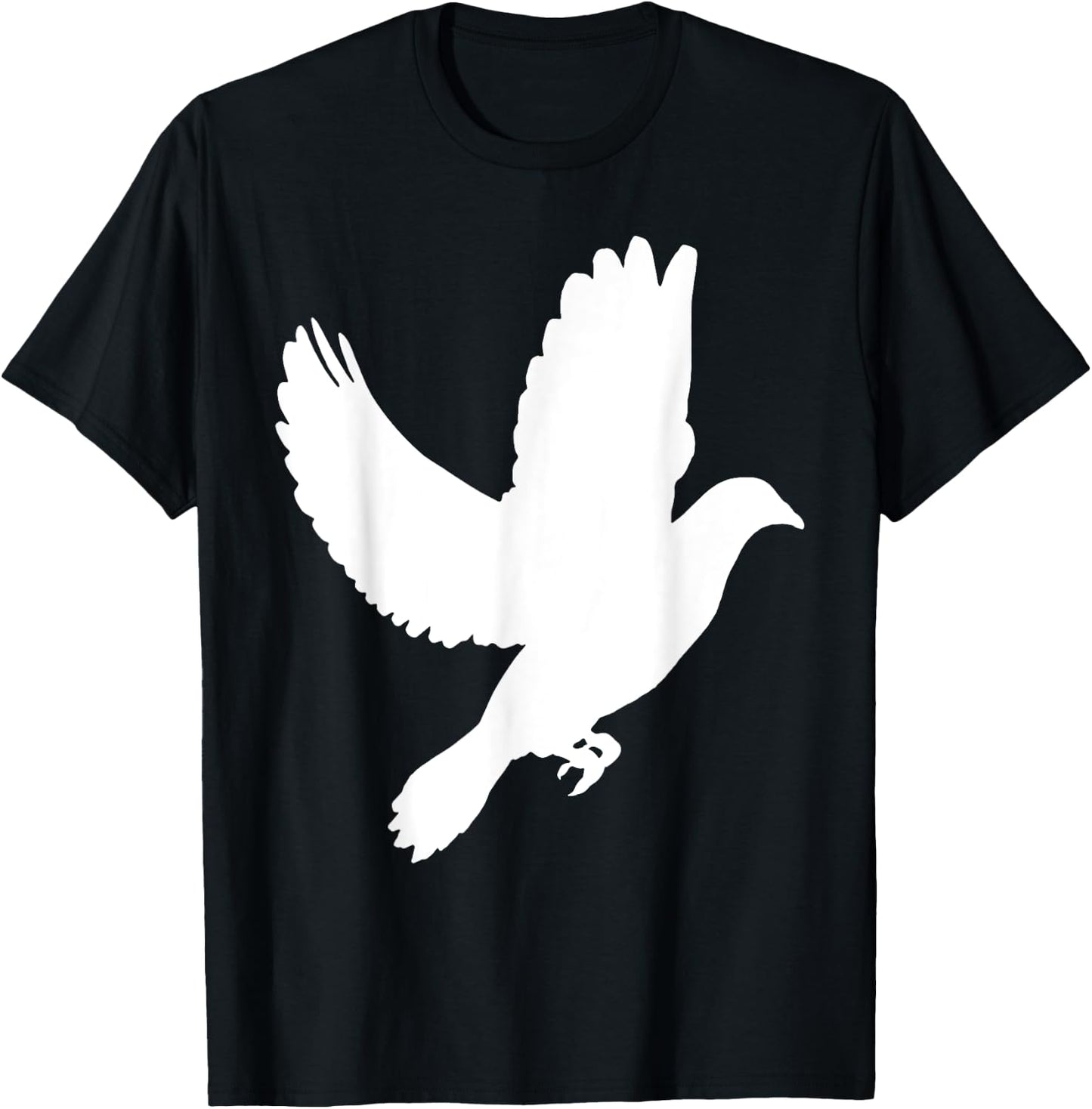 Dove T Shirt Flying Pigeon Cool Shirt Bird Gift T-Shirt - T-Shirt | Black