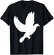 Dove T Shirt Flying Pigeon Cool Shirt Bird Gift T-Shirt - T-Shirt | Black
