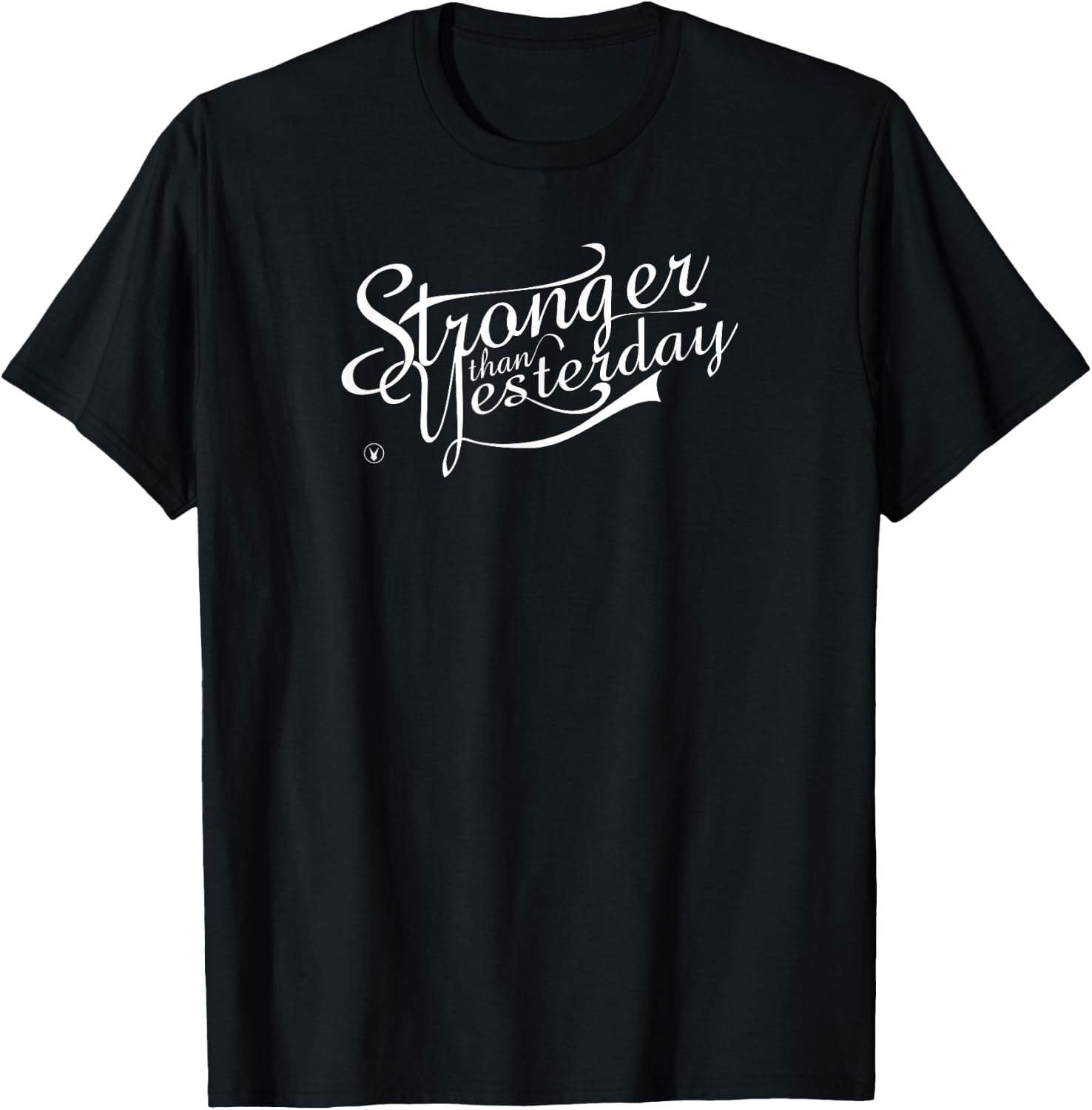STRONGER THAN YESTERDAY C780 Gym Rabbit Workout MMA T-Shirt - T-Shirt | Black