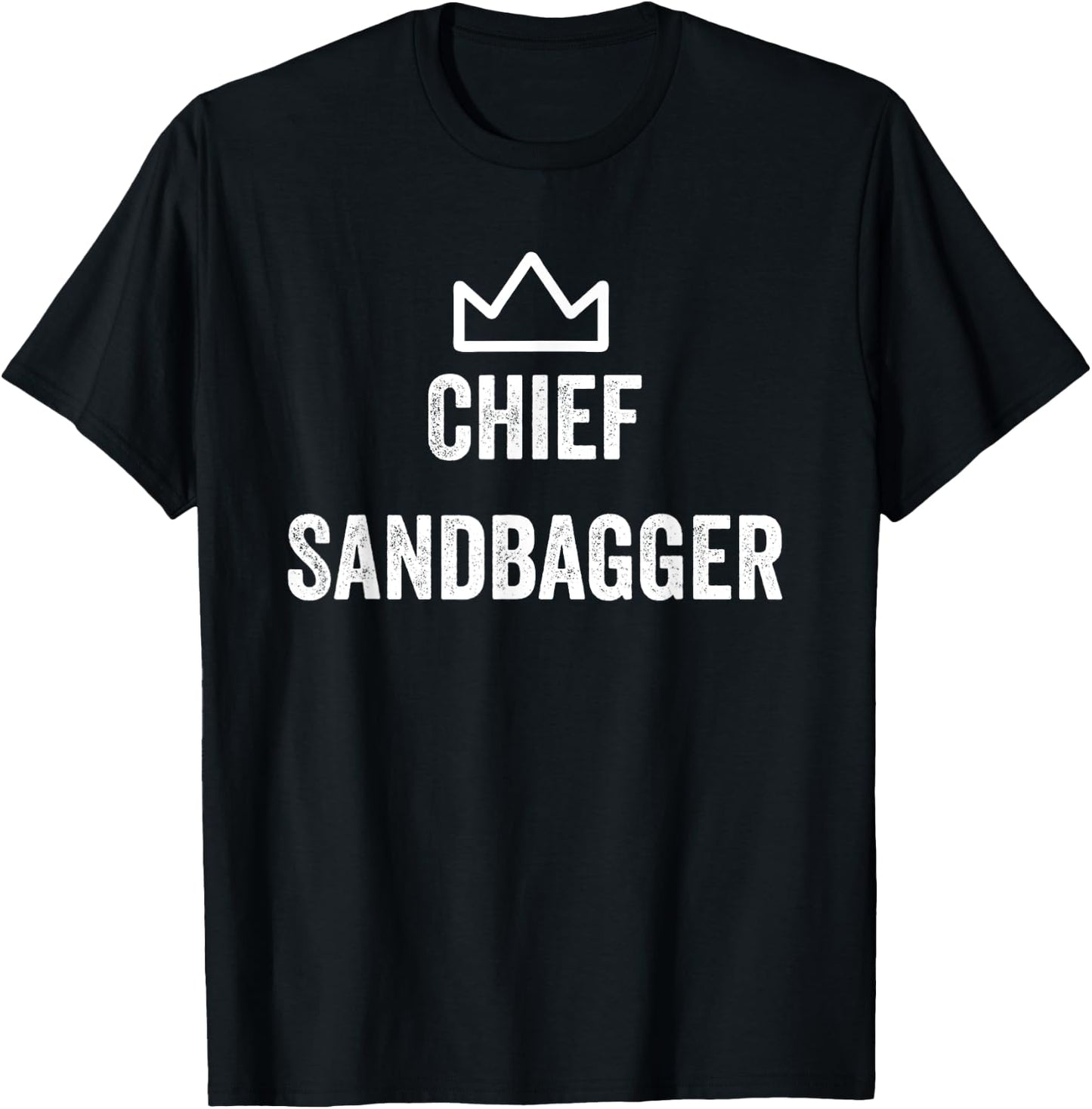 Chief Sandbagger Gift Golf Meme BJJ Chess Sandbag T-Shirt - T-Shirt | Black