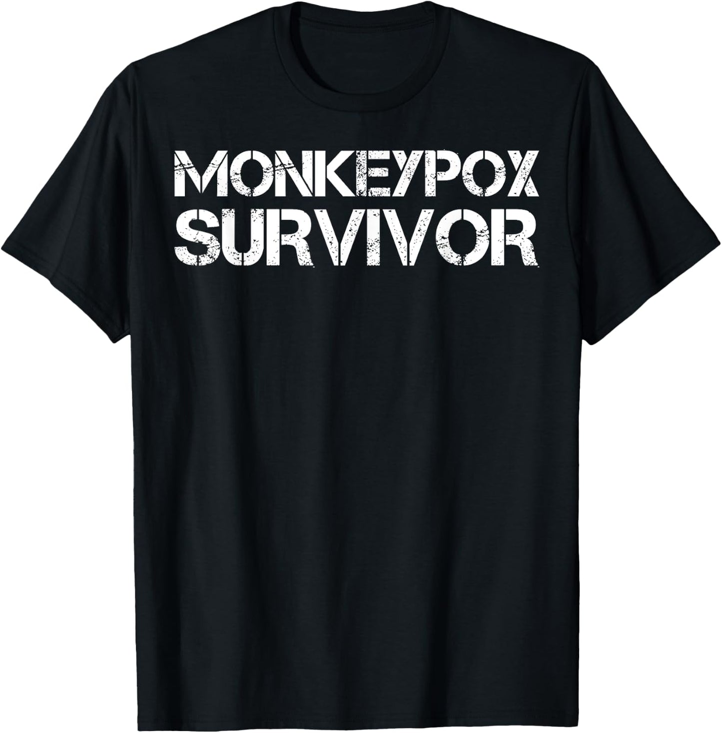 Monkeypox Survivor T-Shirt - T-Shirt | Black