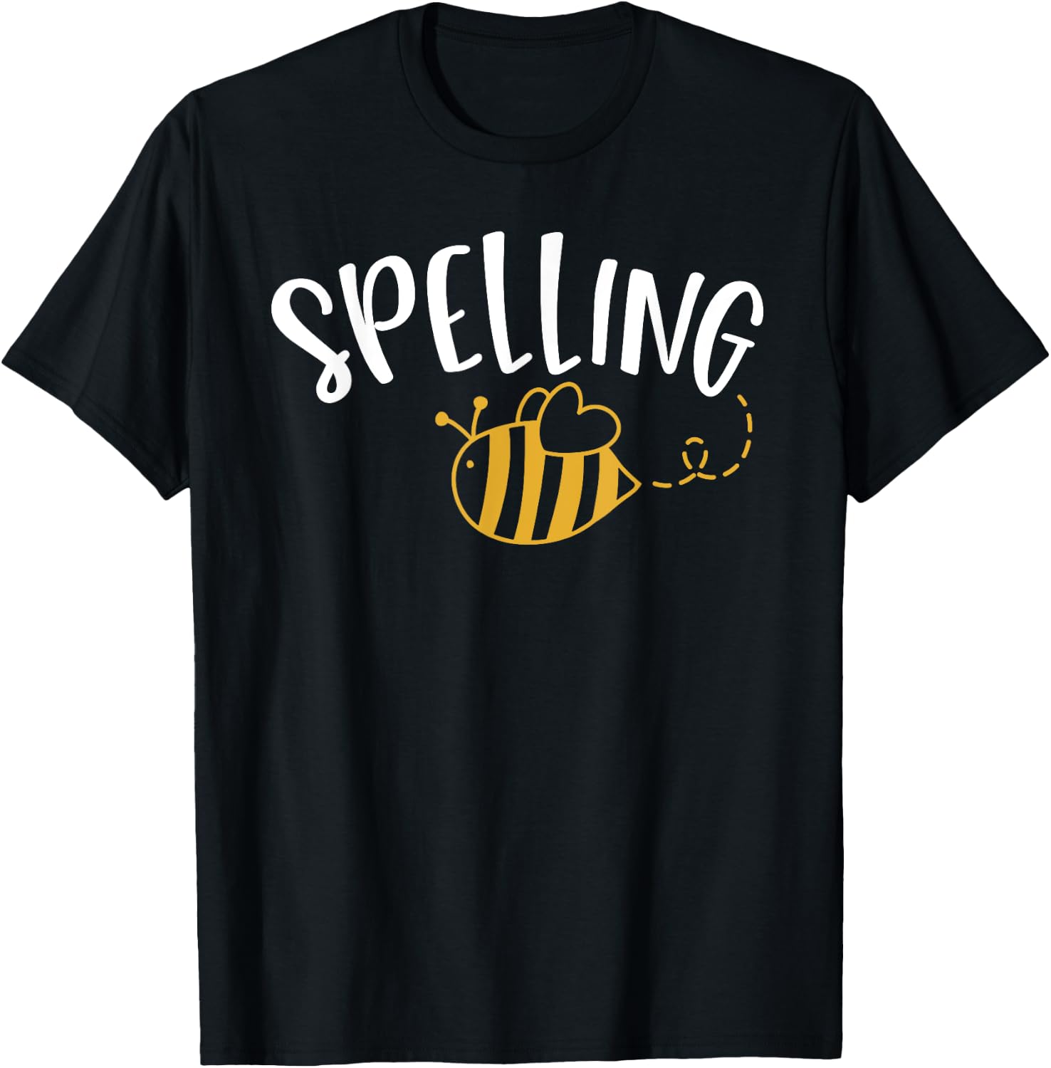 Cute Spelling Bee Design - School Spelling Bee T-Shirt - T-Shirt | Black
