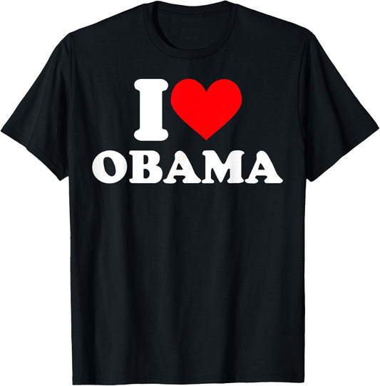 I love Obama T Shirt I heart Obama T-Shirt - T-Shirt | Black