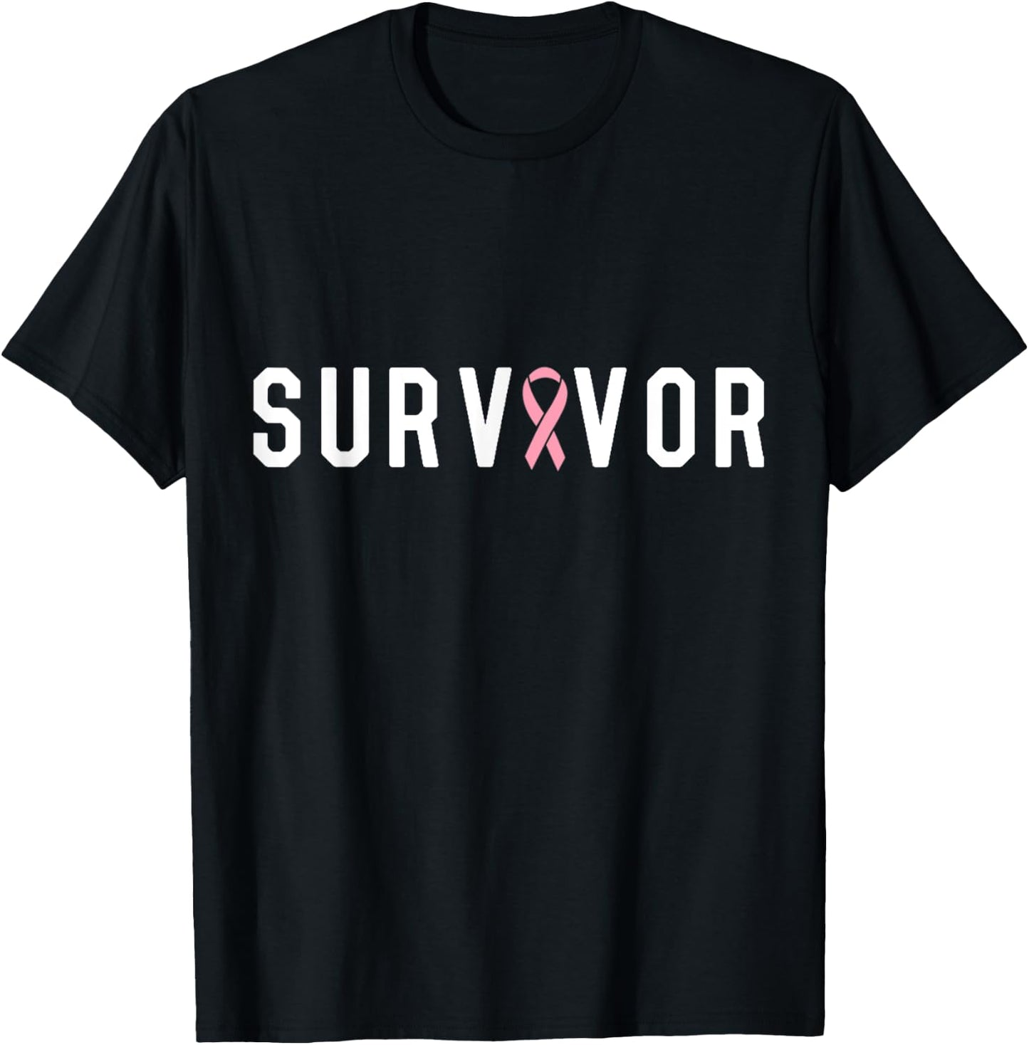 Breast Cancer Survivor We Did It Pink Ribbon T-Shirt - T-Shirt | Black