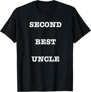 Second Best Uncle T-Shirt - T-Shirt | Black
