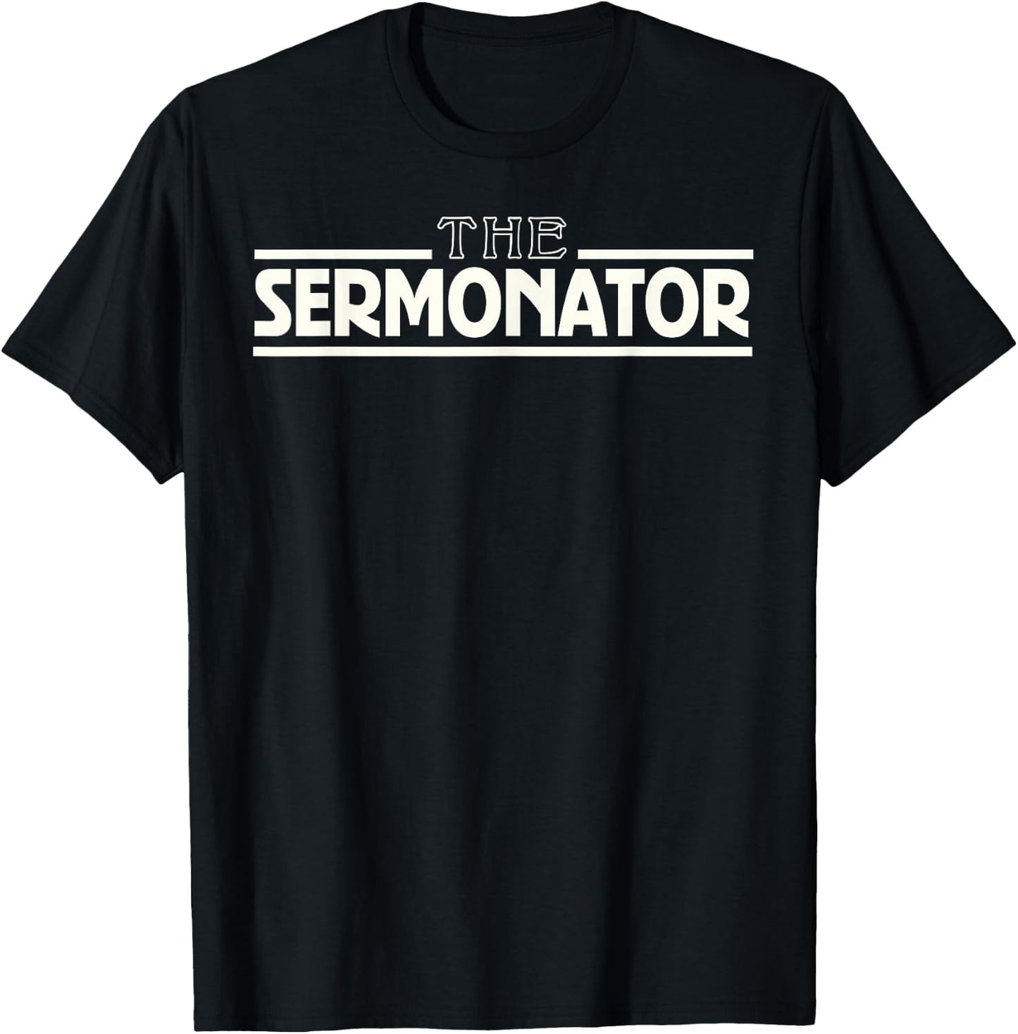 The Sermonator awesome parish church pastor gift T-Shirt - T-Shirt | Black