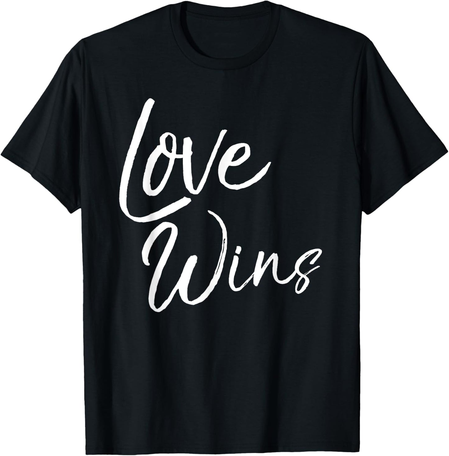 Love Wins Shirt Fun Cute Christian One Another Worship T-Shirt - T-Shirt | Black