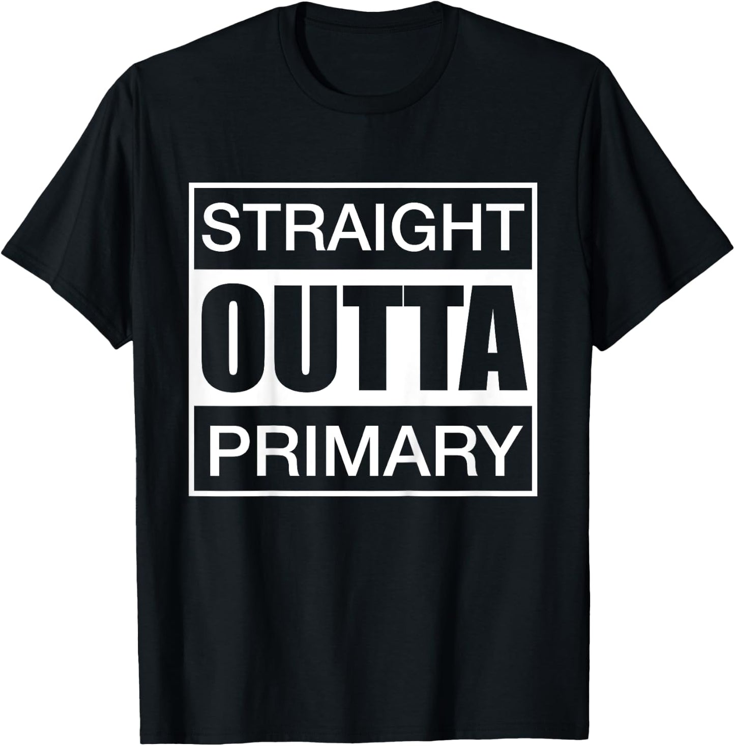 Kids Straight Outta Primary LDS Mormon Funny Kids T-Shirt - T-Shirt | Black