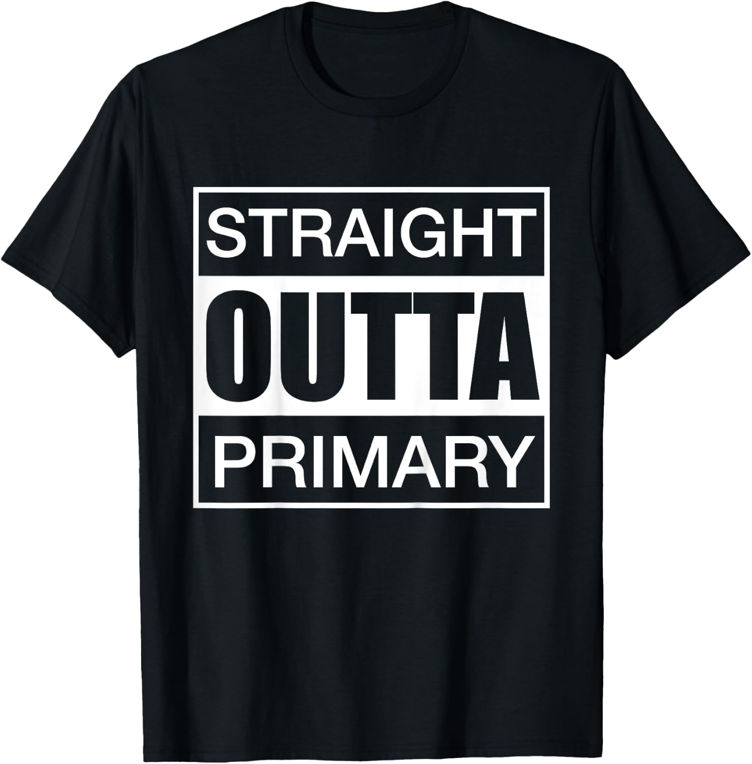 Kids Straight Outta Primary LDS Mormon Funny Kids T-Shirt - T-Shirt | Black