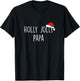 Holly Jolly Papa Cute Holiday Christmas Gift T-Shirt - T-Shirt | Black
