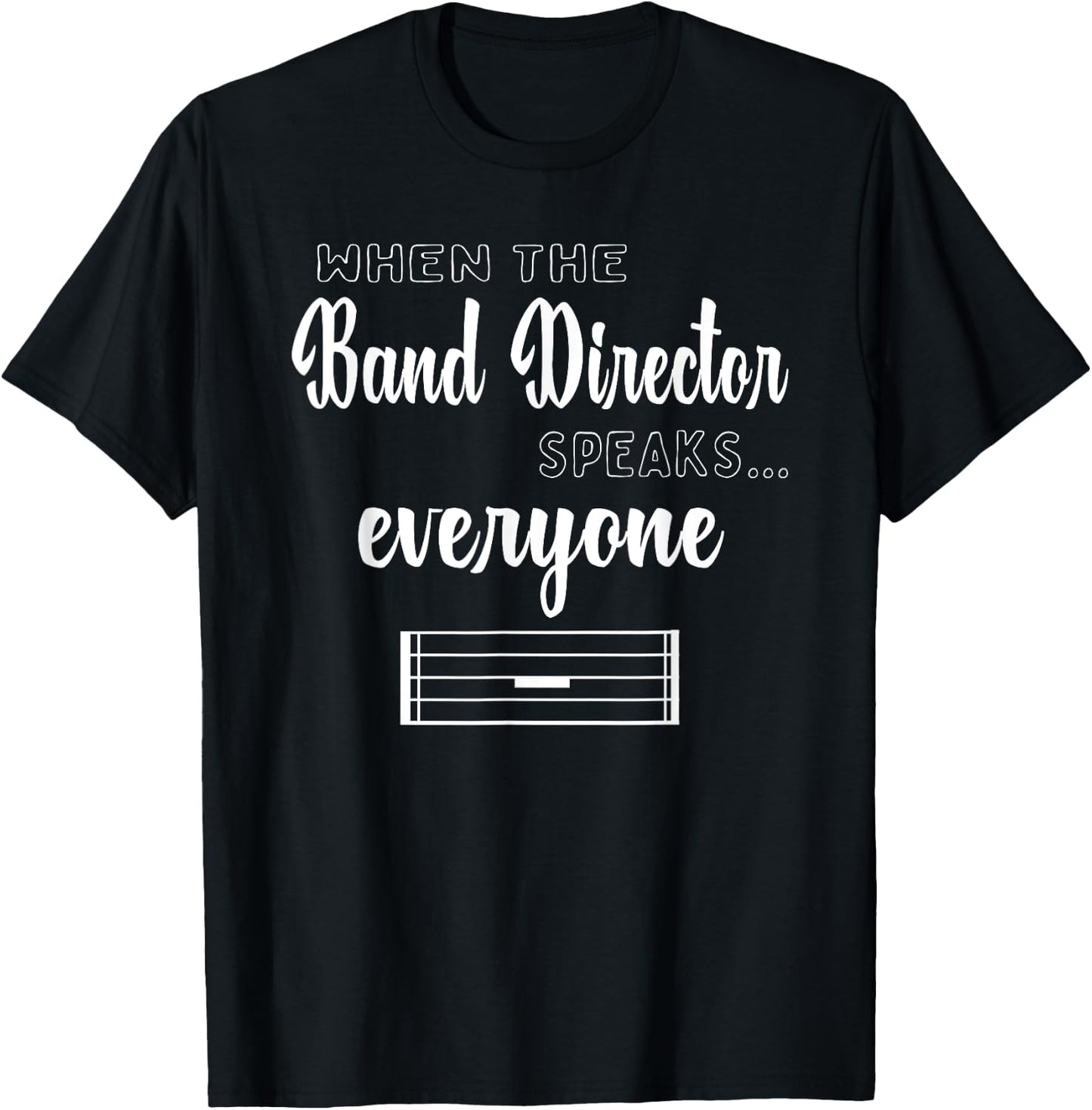 Funny Band Director Shirt Music Teacher Gifts Appreciation T-Shirt - T-Shirt | Black