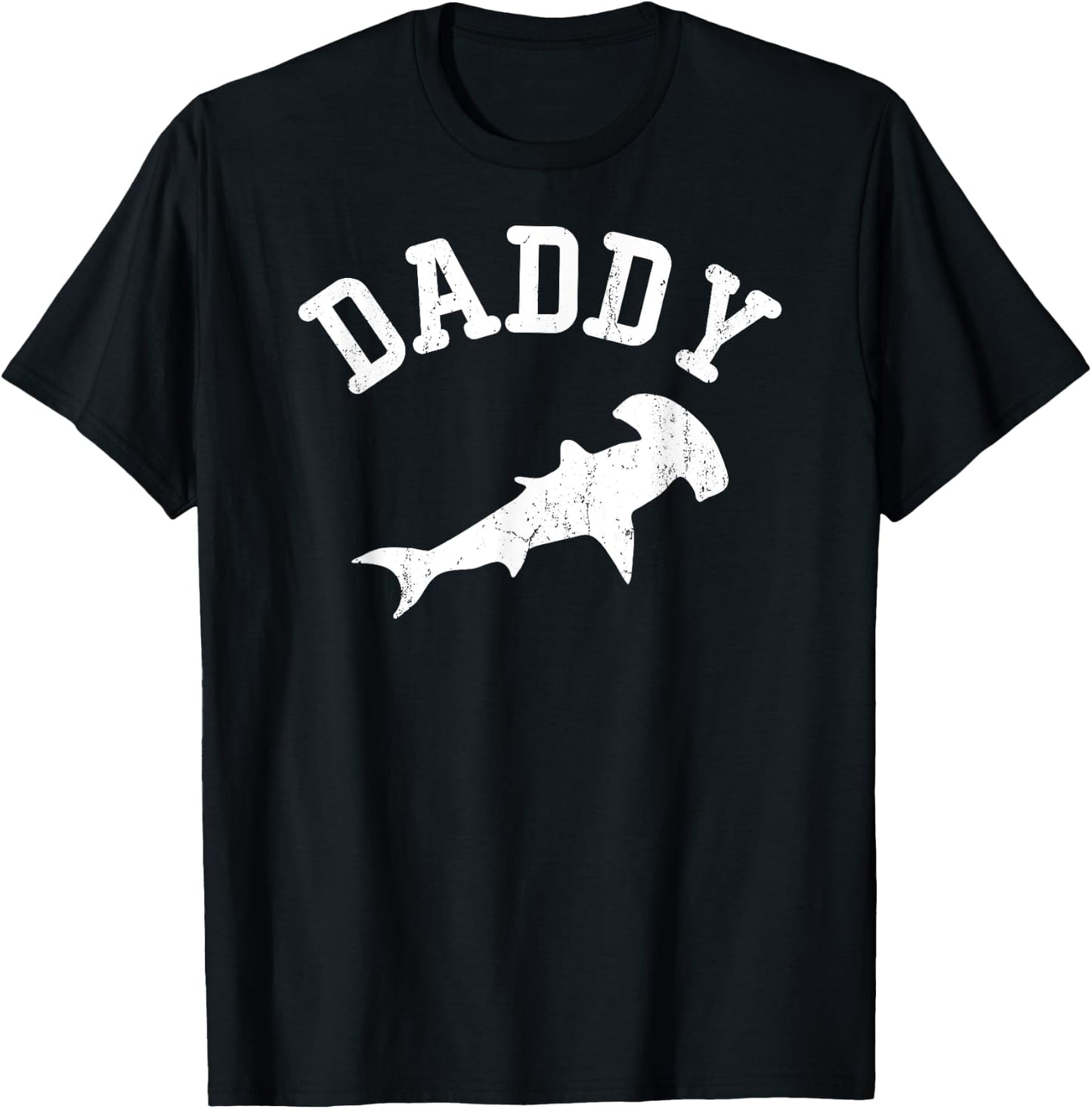 Daddy Hammerhead Shark vintage Gift ideas for Dad T-Shirt - T-Shirt | Black
