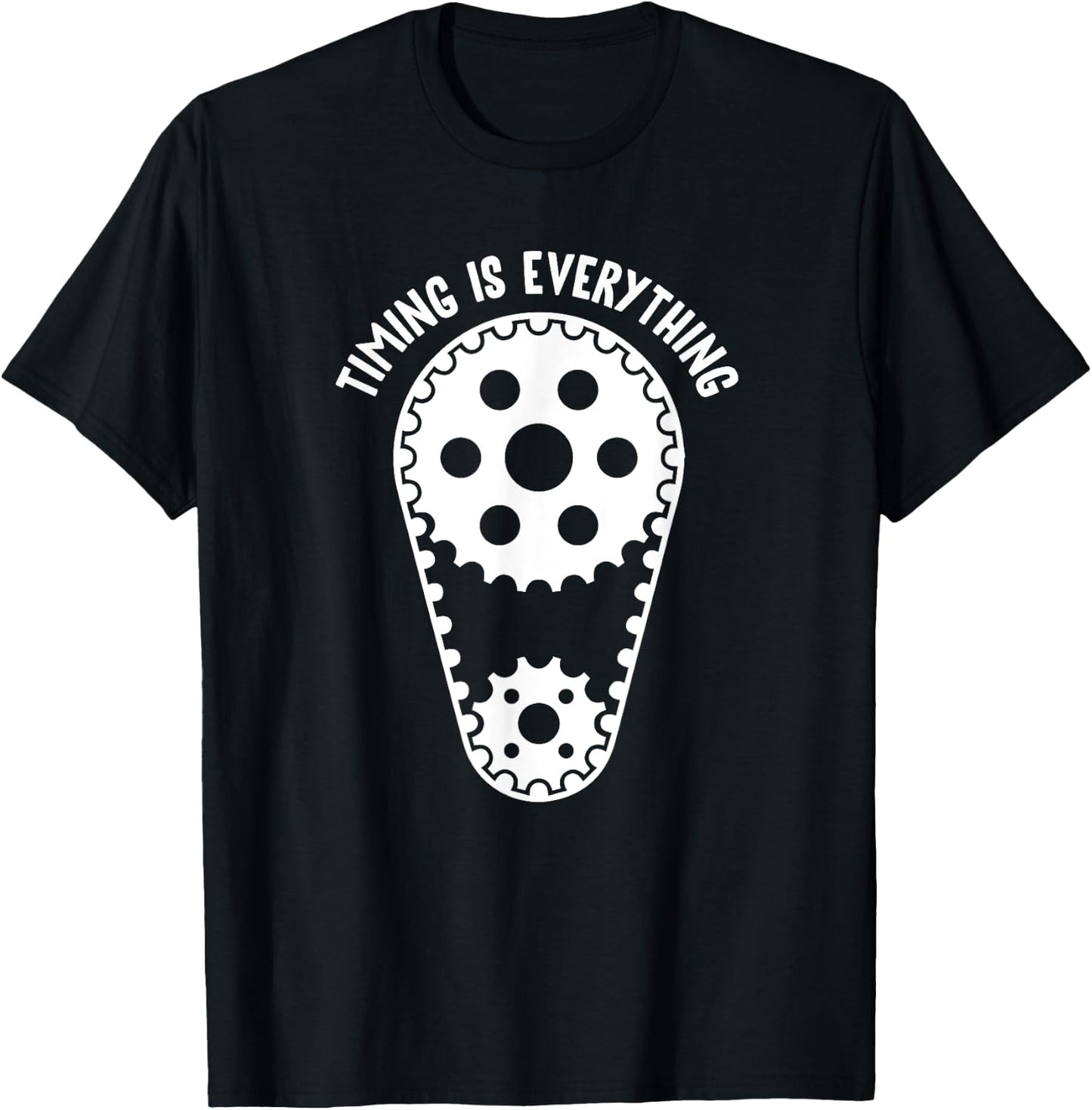 Timing Is Everything Funny And Sarcastic Mechanic T-Shirt - T-Shirt | Black