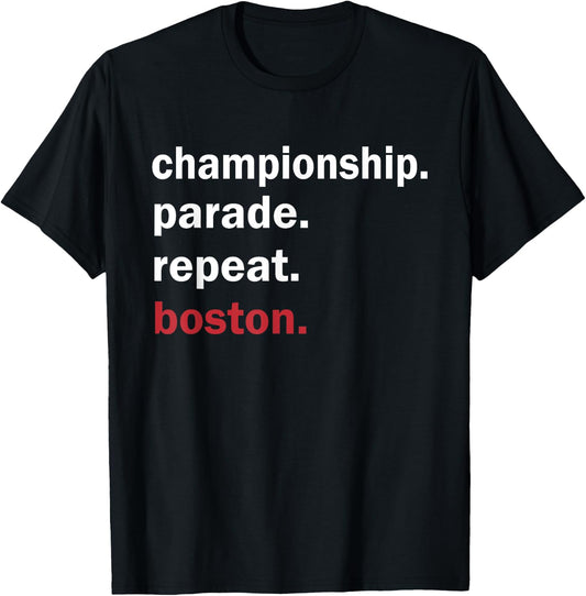Championship Parade Apparel Boston Celtics -Youth Black Small Modern Fun T-Shirt - T-Shirt | Black