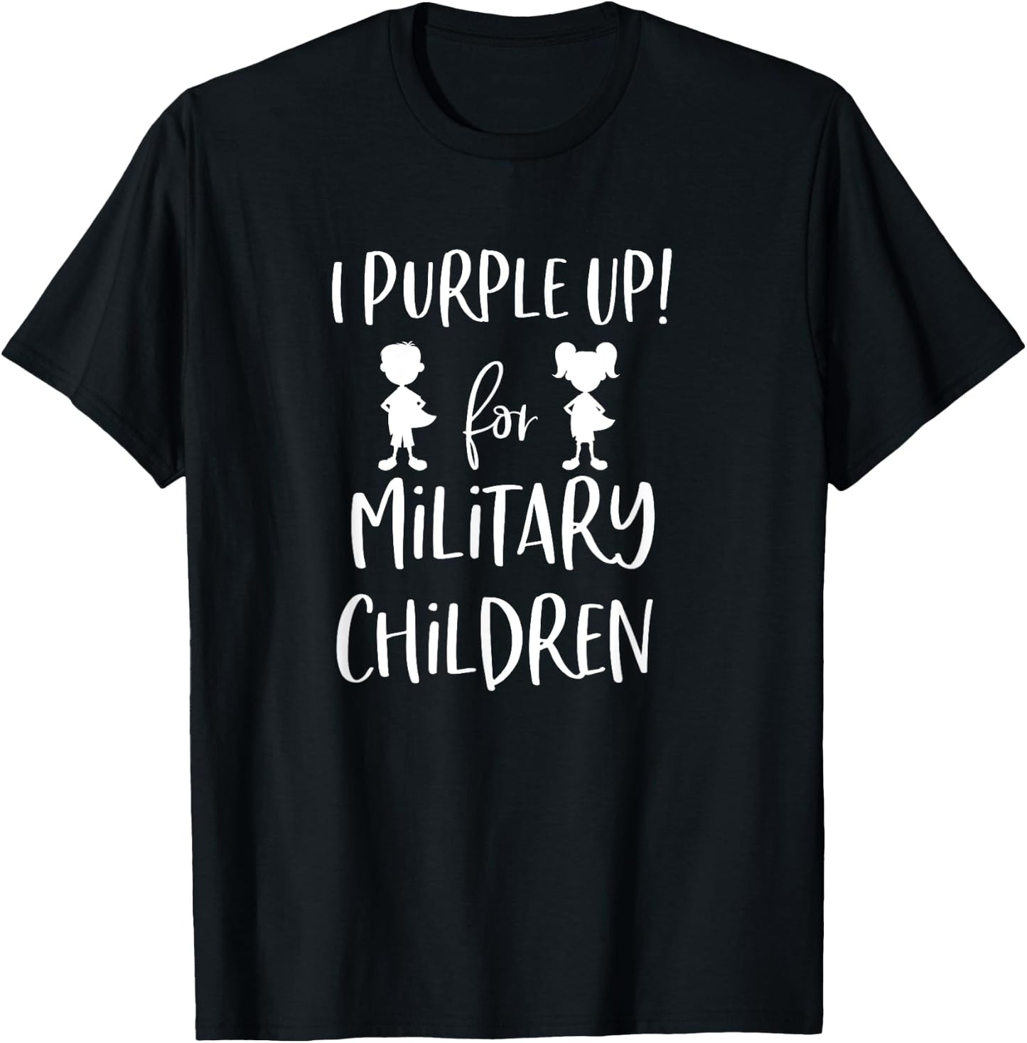 purple up shirt, for the month of the military Child T-Shirt - T-Shirt | Black