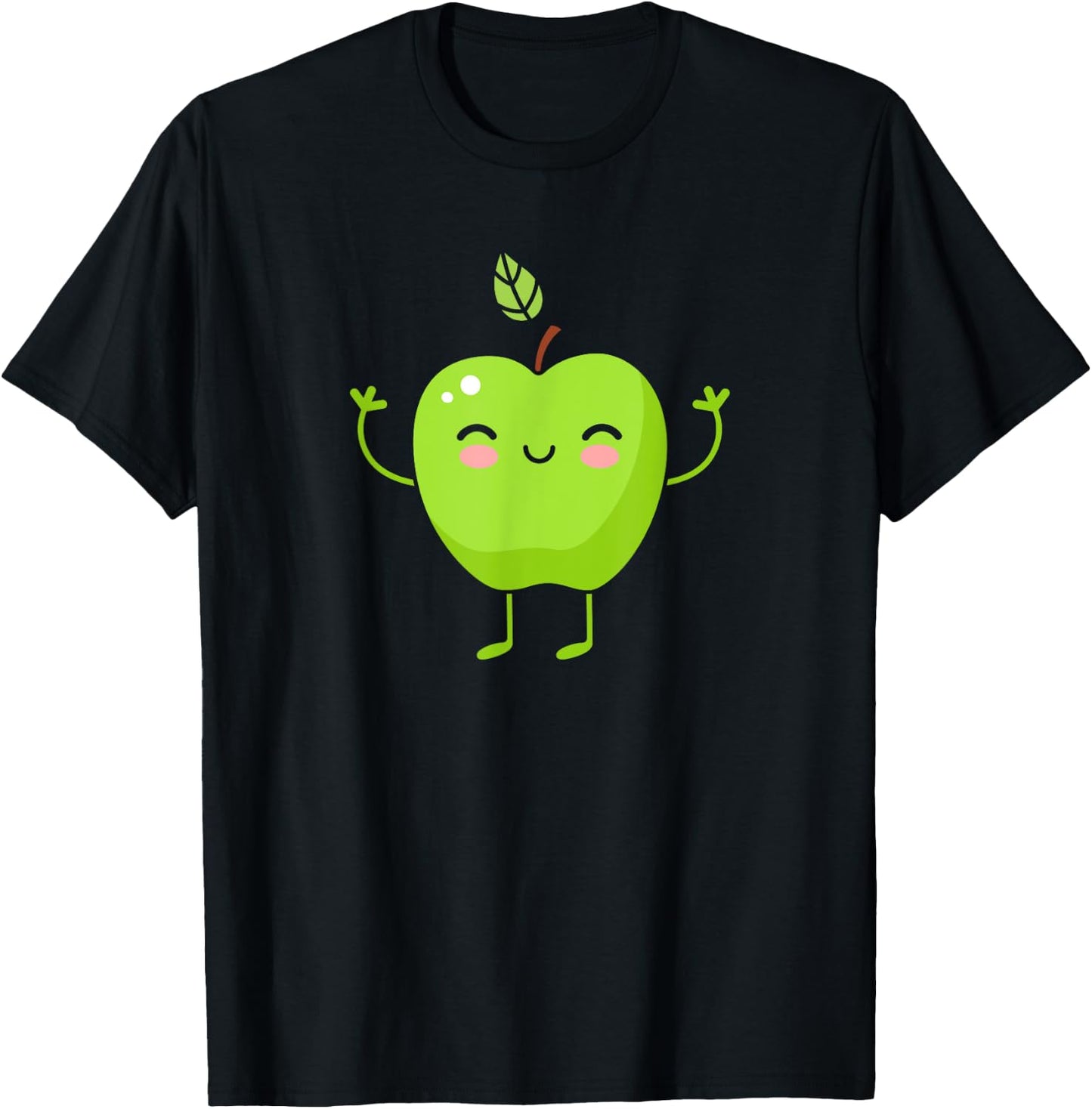 Green Apple - Fruit Gift Cute Green Apple Fruit Themed Gift T-Shirt - T-Shirt | Black