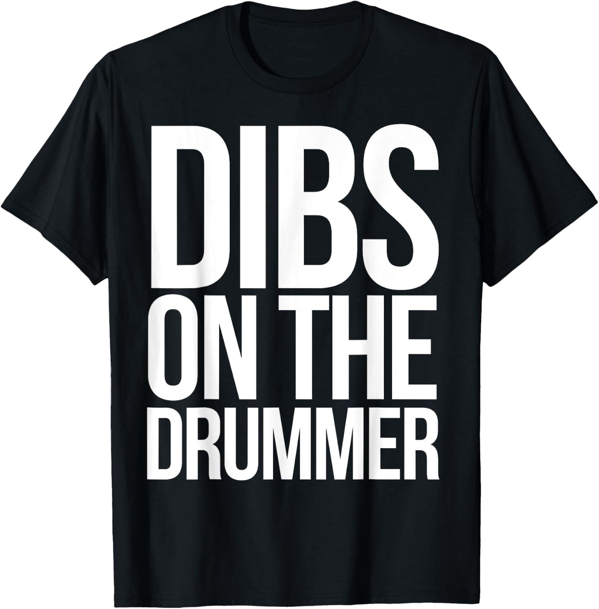 Dibs on the drummer shirt funny band drummers T-Shirt - T-Shirt | Black