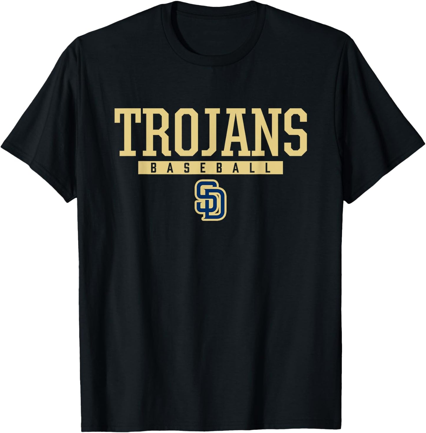 Soddy-Daisy Trojans Logo Baseball HS T-Shirt - T-Shirt | Black
