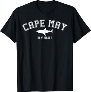 Cape May New Jersey Shark Travel Gift T-Shirt - T-Shirt | Black
