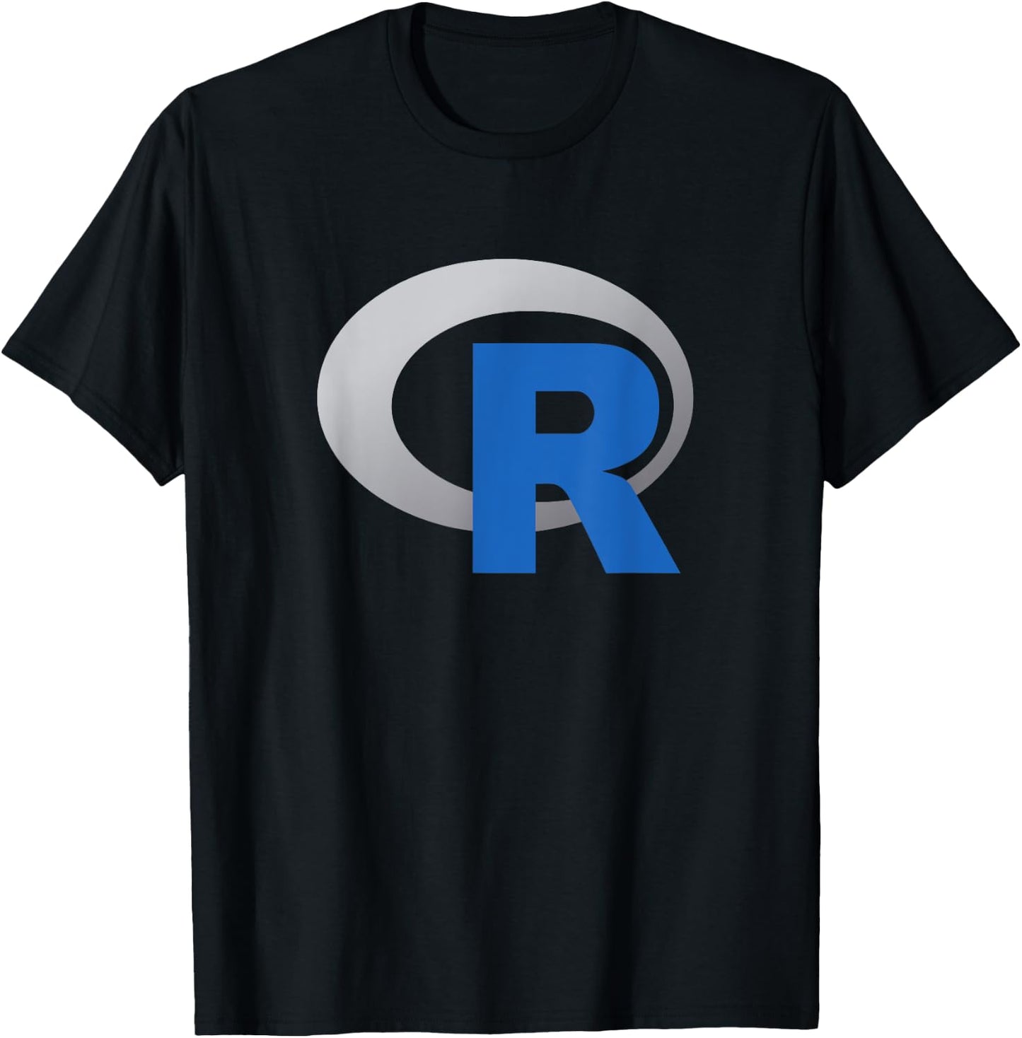 R Official Logo Programming Language T-Shirt - T-Shirt | Black