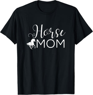 Horse Mom - Horse Gifts Horse Lover Gift Horse Rider T-Shirt - T-Shirt | Black