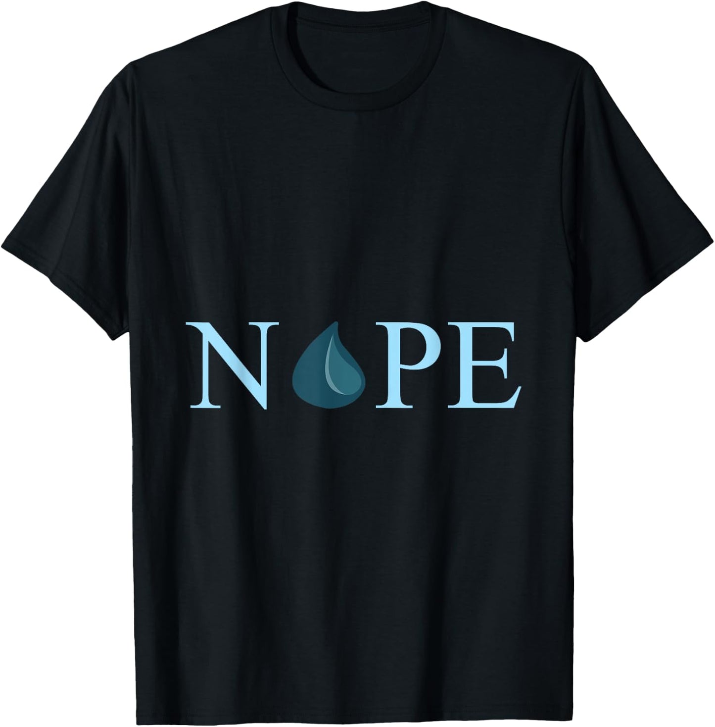 Nope Mana Blue Magic Symbol OOM T-Shirt - T-Shirt | Black