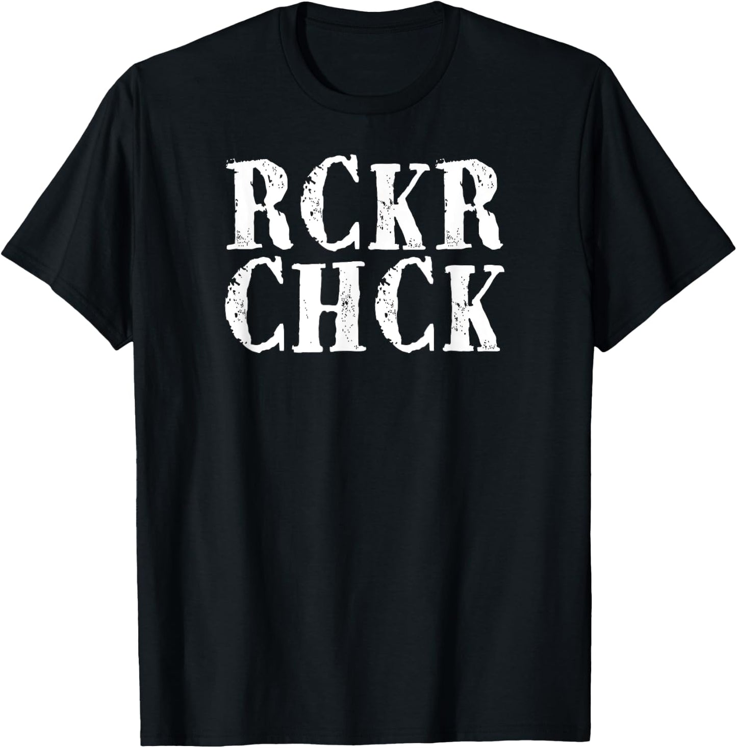 Rocker Chick , Rocker Girl T Shirt T-Shirt - T-Shirt | Black
