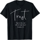 Proverbs 3:5 Trust In The Lord With All Your Heart Verse T-Shirt - T-Shirt | Black